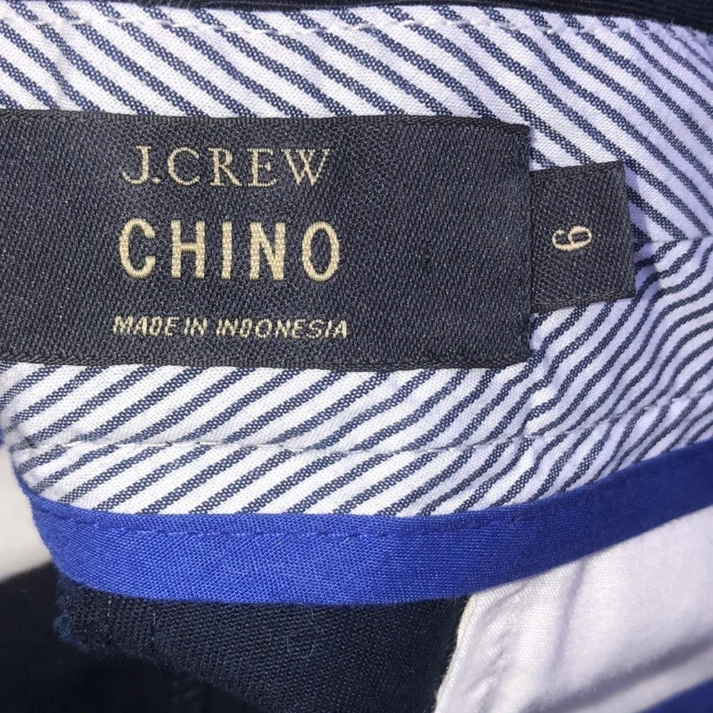 J Crew Chino size 6 navy blue preppy shorts
